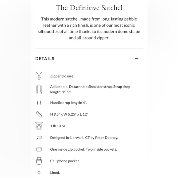 DOONEY & BOURKE PEBBLE GRAIN ZIP ZIP BLACK LEATHER SATCHEL. BRAND NEW & UNUSED. - Picture 9 of 10